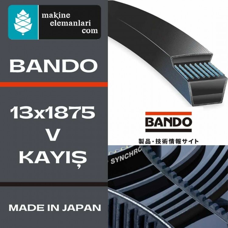 V-13x1875 BANDO KAYIŞ (DÜZ) 13*1875