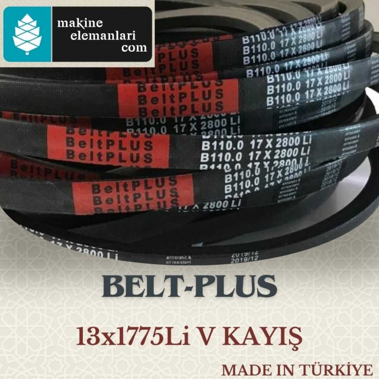 V-13x1775 Li BELTPLUS KAYIŞ (DÜZ) (TÜRK MALI) 13*1775