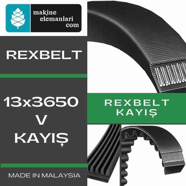 V-13x3650 REXBELT KAYIŞ (DÜZ) (MALEZYA MALI) 13*3650