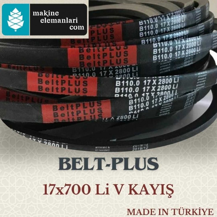 V-17x700 Li BELTPLUS KAYIŞ (DÜZ) (TÜRK MALI) 17*700