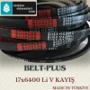 V-17x6400 Li BELTPLUS KAYIŞ (DÜZ) (TÜRK MALI) 17*6400 V-17x6400 Li BELTPLUS KAYIŞ (DÜZ) (TÜRK MALI) 17*6400