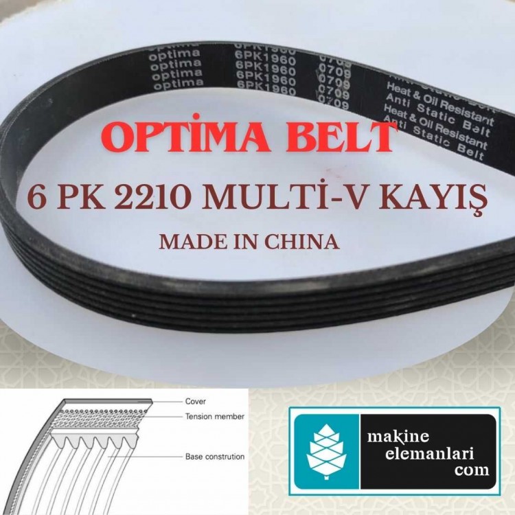 6 PK 2210 OPTIMA KAYIŞ (MULTI-V) (MADE IN CHINA)