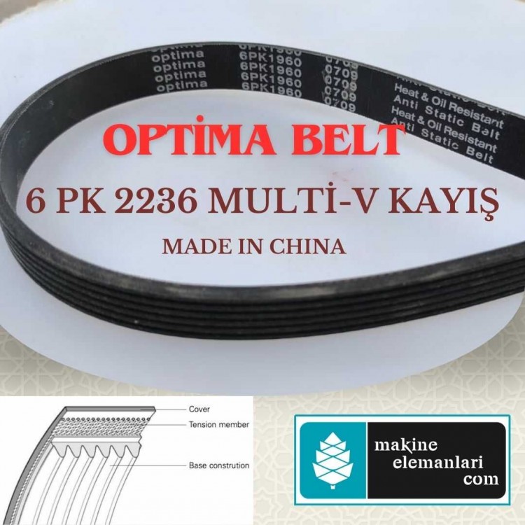 6 PK 2236 OPTIMA KAYIŞ (MULTI-V) (MADE IN CHINA)