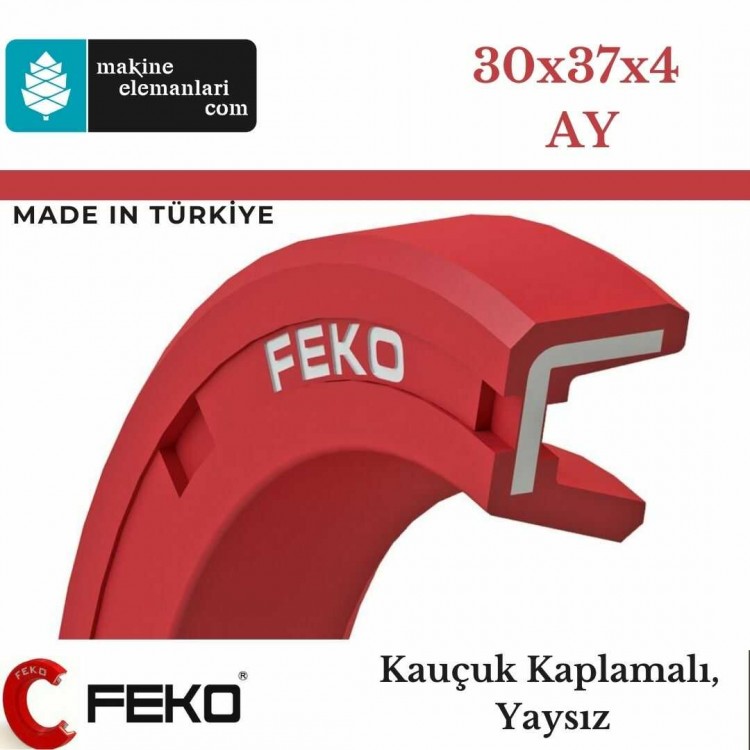 30x37x4 mm FEKO NBR DÖNER MİL YAĞ KEÇESİ TİP-AY 1073 30*37*4 mm