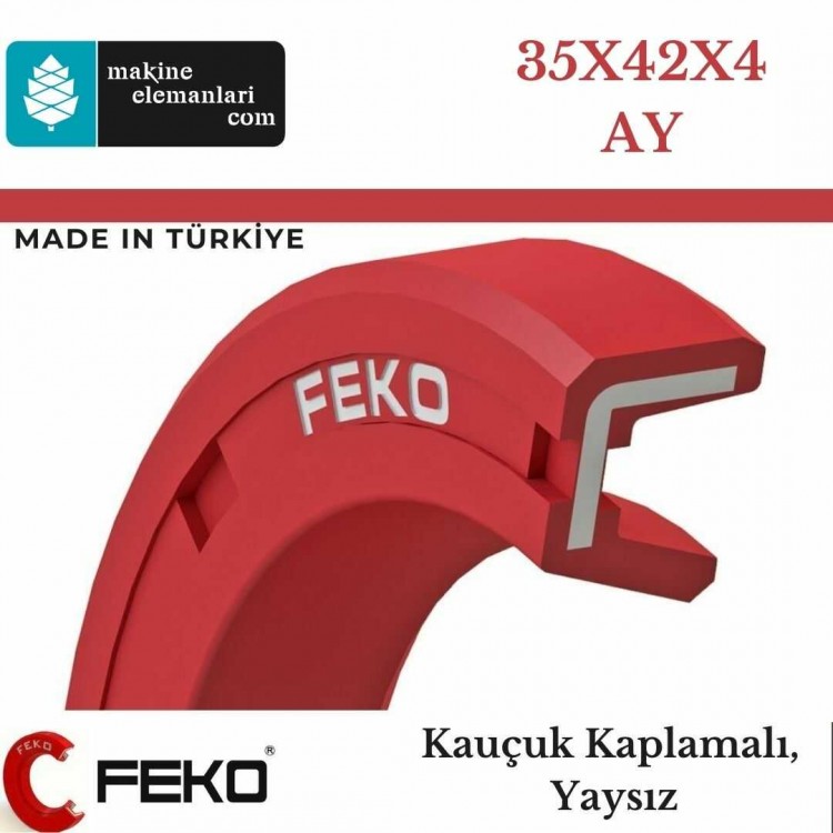 35x42x4 mm FEKO NBR DÖNER MİL YAĞ KEÇESİ TİP-AY 1074 35*42*4 mm