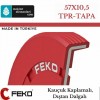 57x10,5 mm FEKO NBR İÇİ DOLU  YAĞ TAPA  KEÇESİ TİP-TP 3596 57*10,5 mm