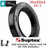 10x22x4 mm SUPTEX KK-T NBR DÖNER MİL YAĞ KEÇESİ 9356 10*22*4 mm