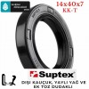 14x40x7 mm SUPTEX KK-T NBR DÖNER MİL YAĞ KEÇESİ 8058 14*40*7 mm