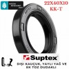 22x40x10 mm SUPTEX KK-T NBR DÖNER MİL YAĞ KEÇESİ 6213 22*40*10 mm
