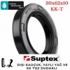 30x62x10 mm SUPTEX KK-T NBR DÖNER MİL YAĞ KEÇESİ 6445 30*62*10 mm