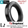 36x56x7 mm SUPTEX KK-T NBR DÖNER MİL YAĞ KEÇESİ 7940 36*56*7  mm