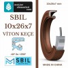 10x26x7 mm SBIL TC NBR DÖNER MİL YAĞ KEÇESİ (Viton) 10*26*7 mm