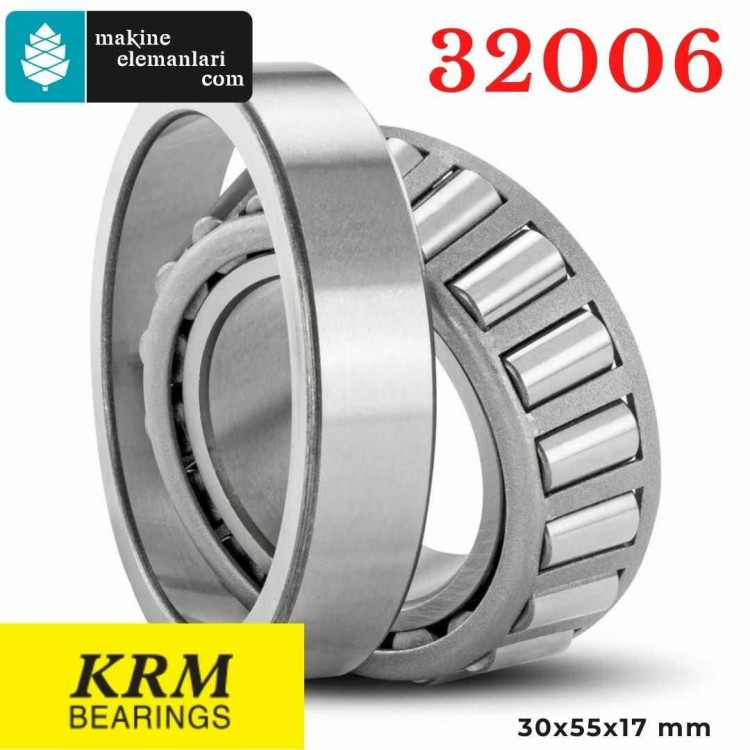 32006 KRM Konik Makaralı Rulman  30x55x17 - 30*55*17 mm