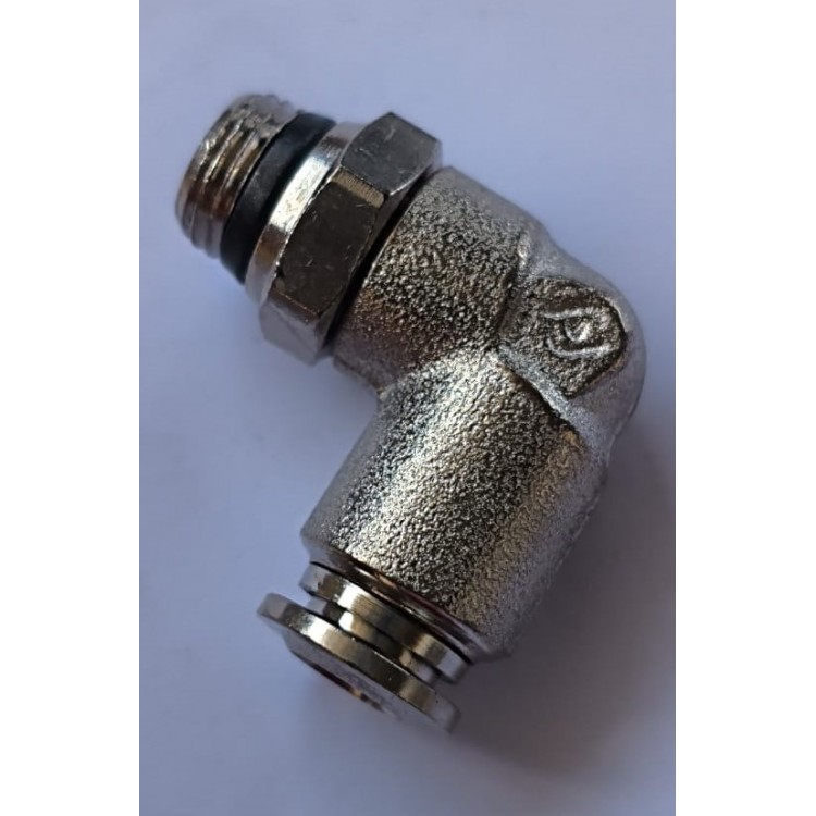 Norgren 101470618 PNEUFIT 10 Serisi Düz Dişli Adaptör, R 1/8 Erkek 6 mm'ye İtmeli, Boruya Dişli Bağlantı Stili