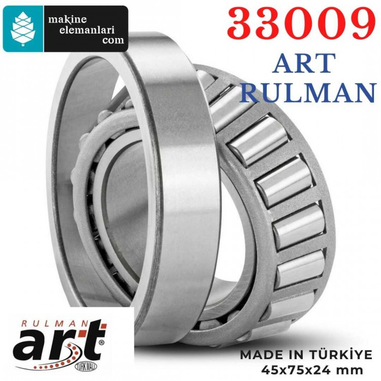 33009 Art Konik Makaralı Rulman 45x75x24 - 45*75*24 mm 33009 Art Konik Makaralı Rulman 45x75x24 - 45*75*24 mm