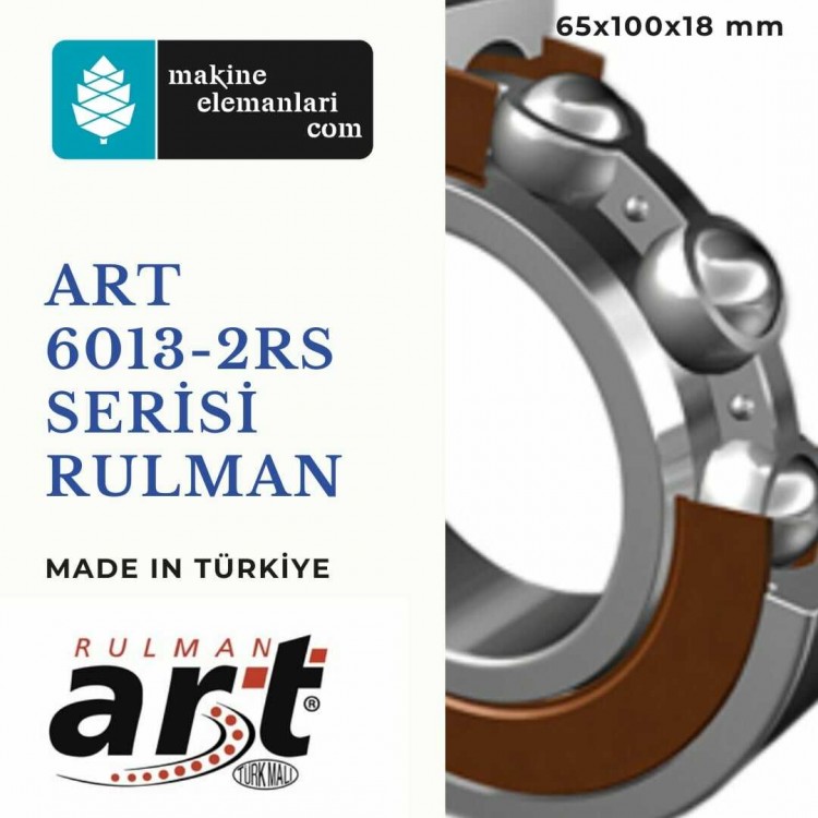 6013 2RS Art rulman Plastik Kapak 65x100x18 mm 65*100*18 mm 