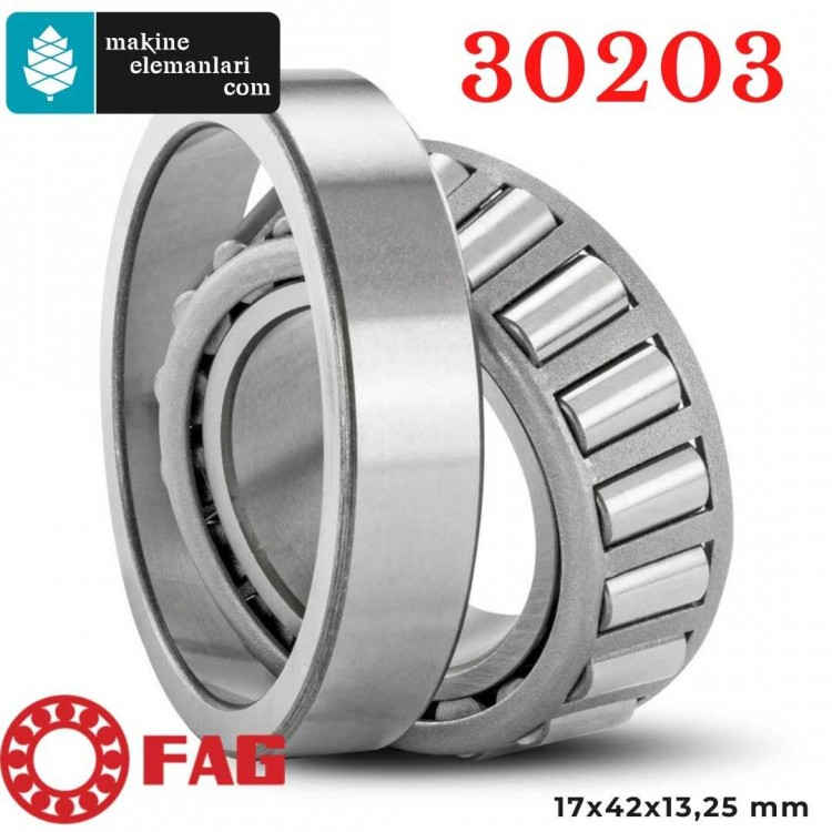 30203 FAG Konik Makaralı Rulman  17x42x13,25 mm