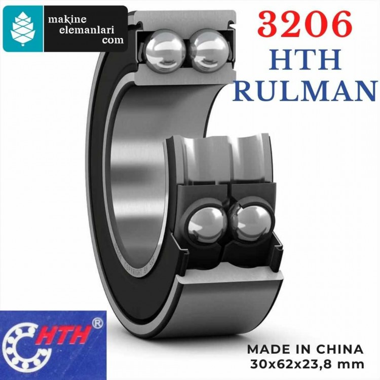 3206 2rs HTH Rulman (Plastik Kapak) 30x62x23,8 - 30*62*23,8 mm