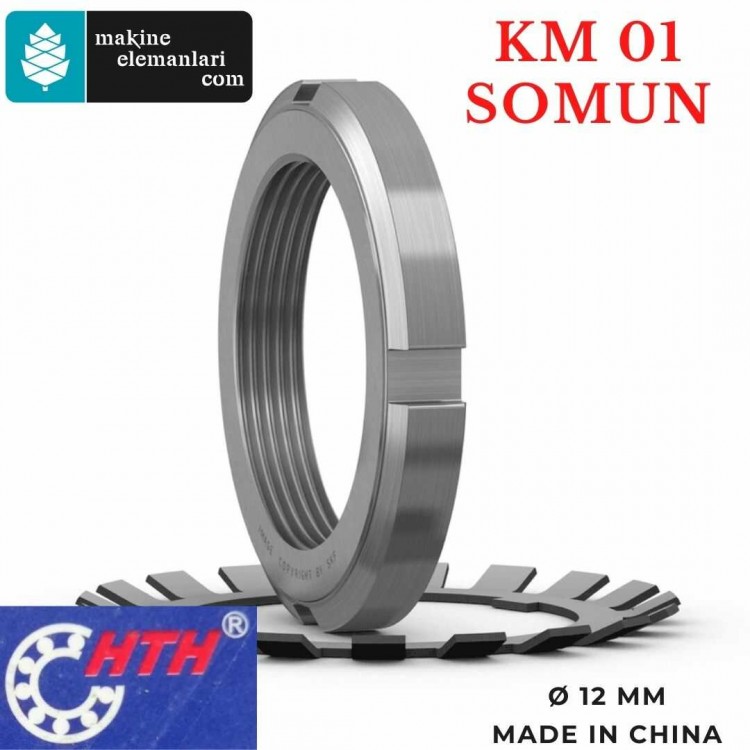 KM 01 Emniyet Somunu HTH MARKA (Ø 12 mm)