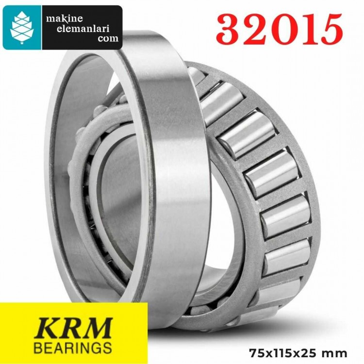32015 KRM Konik Makaralı Rulman 75x115x25 - 75*115*25 mm