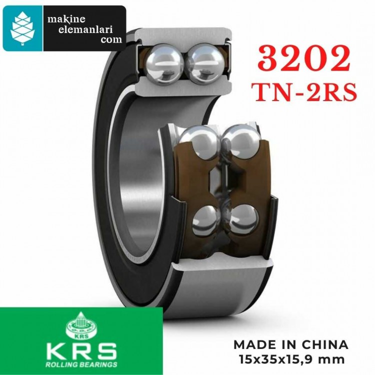 3202 TN 2rs KRS Rulman (Plastik Kafes) 15x35x15,9 - 15*35*15,9 mm