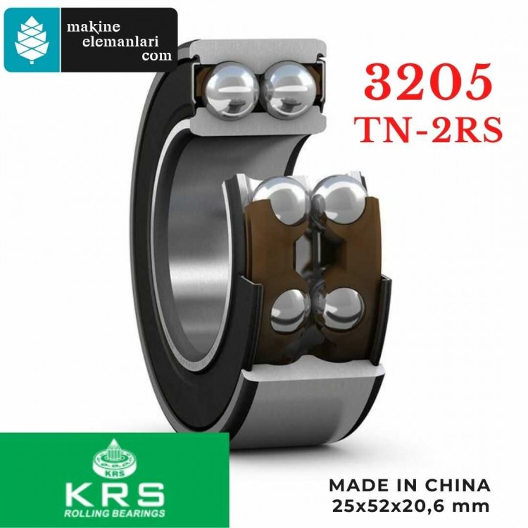 3205 TN 2rs KRS Rulman (Plastik Kafes) 25x52x20,6 - 25*52*20,6 mm