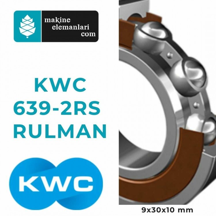 639 2rs KWC Rulman Plastik Kapak ( 9x30x10 - 9*30*10 mm ) Minyatür Rulman