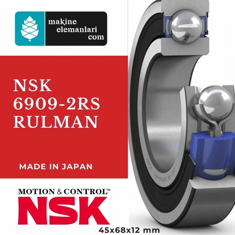 6909 2rs NSK Rulman - Plastik Kapak (45x68x12 - 45*68*12) (61909)