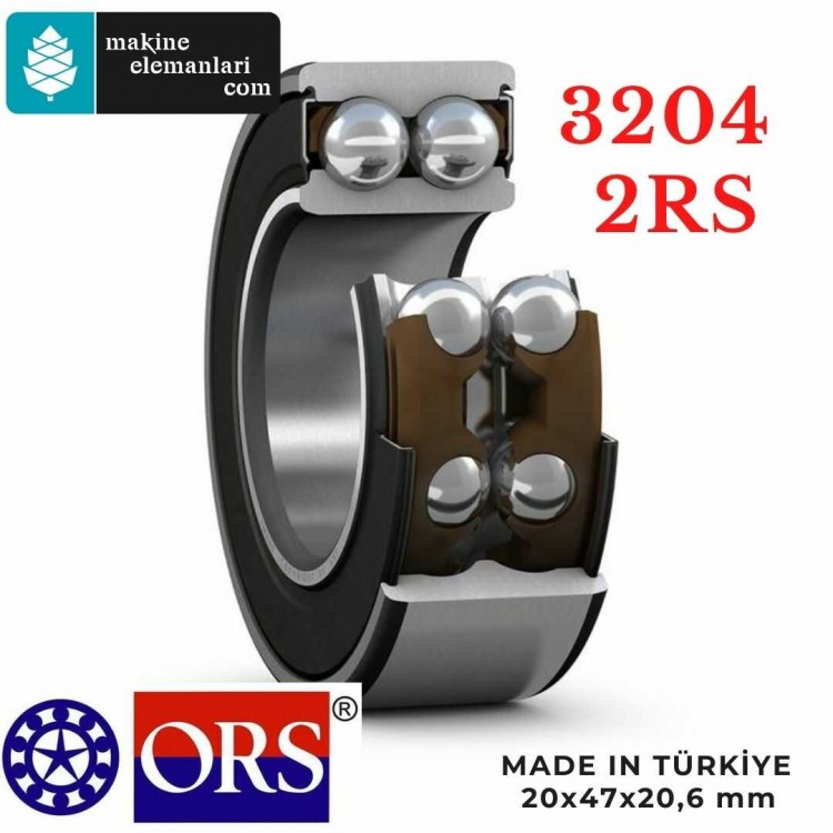 3204 TN1 2RS ORS Rulman (Plastik Kapak) 20x47x20,6 - 20*47*20,6 mm
