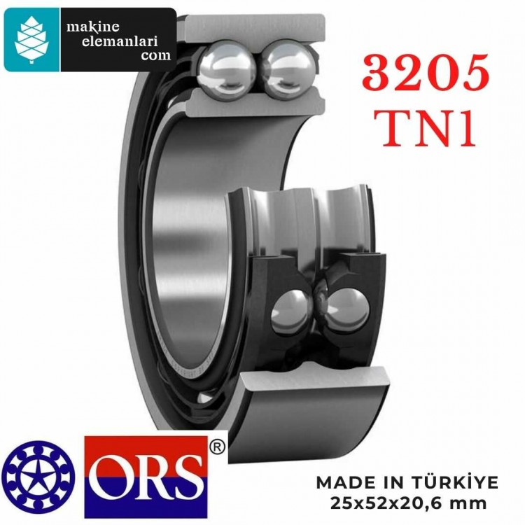 3205 TN1 ORS Rulman (Plastik Kafes) 25x52x20,6 - 25*52*20,6 mm