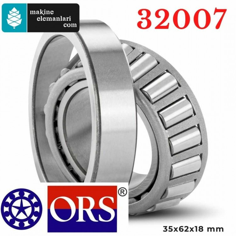 32007 ORS Konik Makaralı Rulman 35x62x18 mm 35*62*18 mm