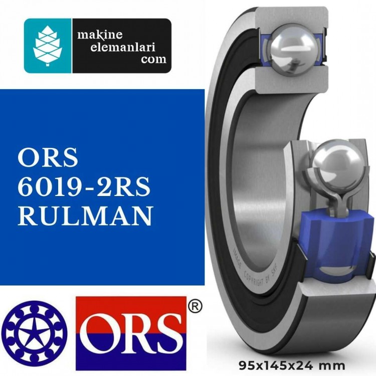 6019 2RS Ors rulman 95x145x24 Plastik Kapak 95*145*24 mm