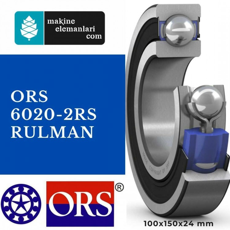 6020 2RS Ors rulman 100x150x24 Plastik Kapak 100*150*24 mm