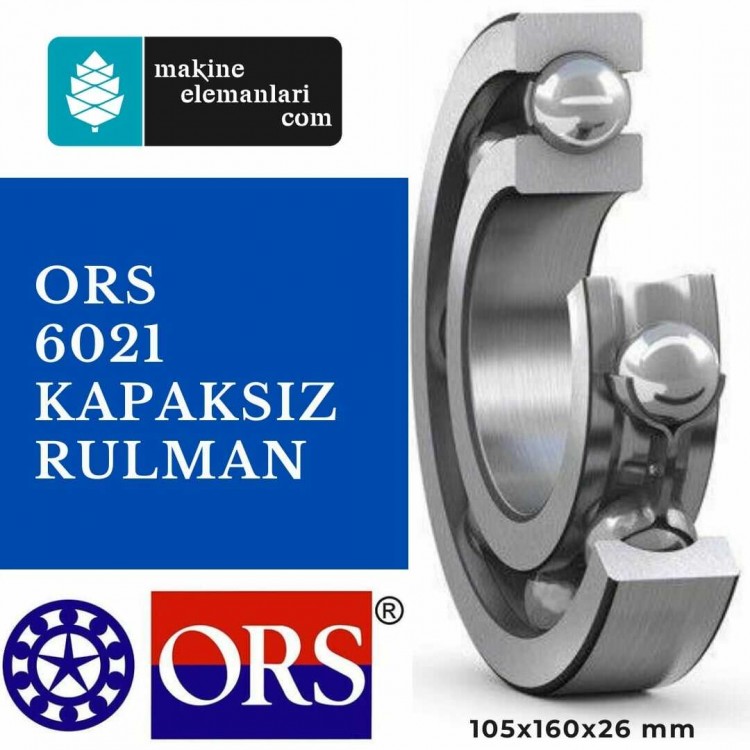 6021 Ors Rulman - Kapaksız 105x160x26 mm 105*160*26 mm
