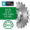 06 B1 (3/8" Tek Sıra) - 12 Diş SBIL MARKA ZİNCİR DİŞLİ (06B1)
