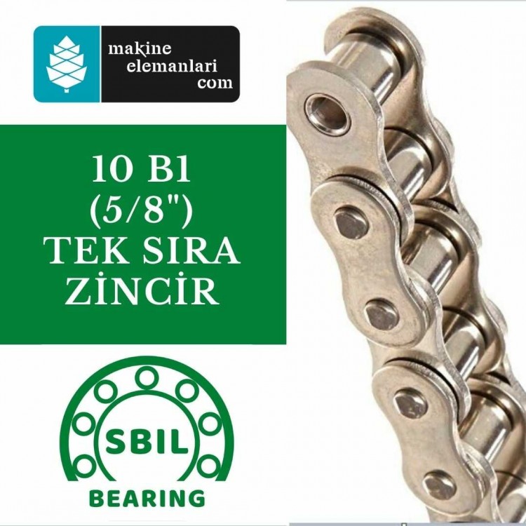 10 B1 (5/8" Tek Sıra) - SBIL MARKA ZİNCİR (10/B1) (1METRE)